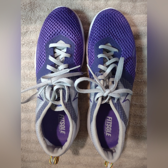 Nike Lunar MTRL + 522346-005 Womens Running Training Shoes Purple Grey Size 10.5 - Picture 7 of 11